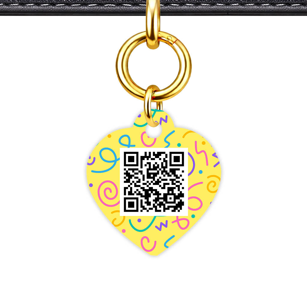 Party Squiggle QR Smart Pet Id Tag (Dog Tag & Cat Tag)
