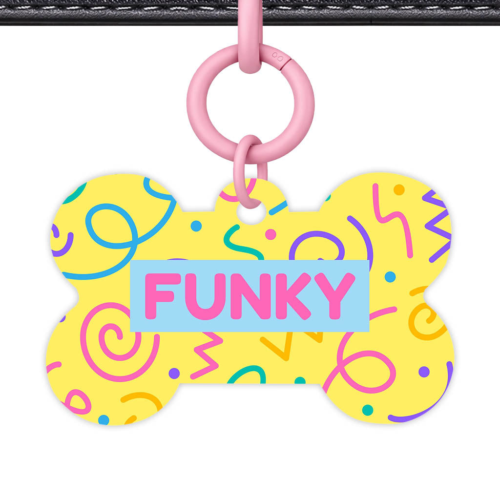Party Squiggle QR Smart Pet Id Tag (Dog Tag & Cat Tag)