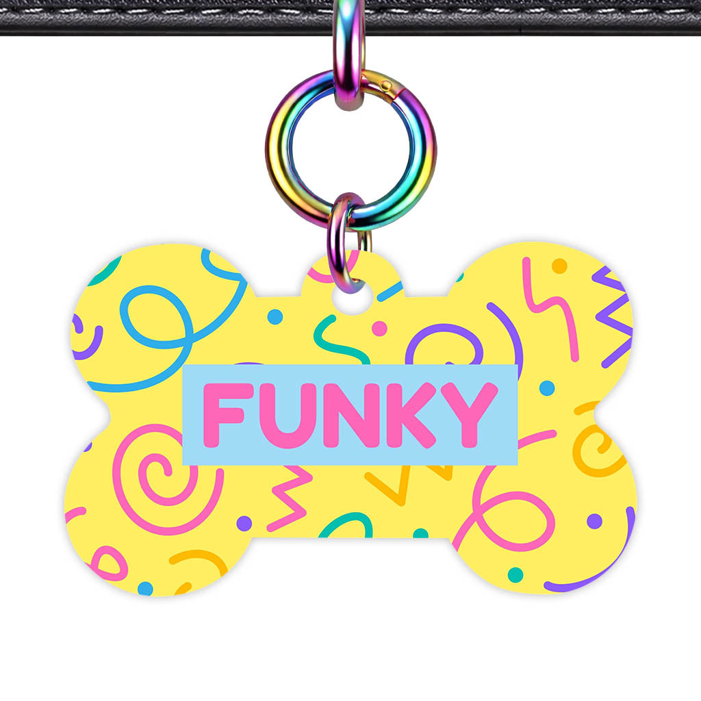 Party Squiggle QR Smart Pet Id Tag (Dog Tag & Cat Tag)