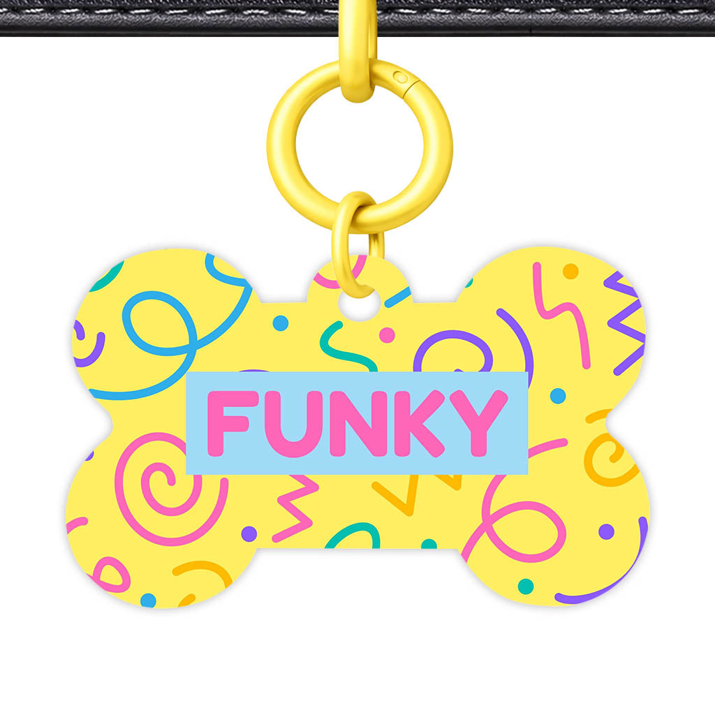 Party Squiggle QR Smart Pet Id Tag (Dog Tag & Cat Tag)