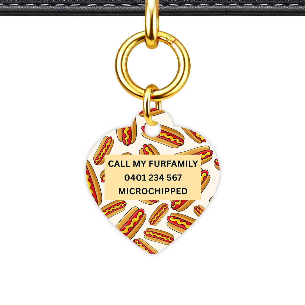 Hot Dog Classic Pet Id (Dog Tag & Cat Tag)