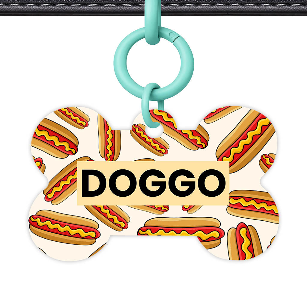 Hot Dog Classic Pet Id (Dog Tag & Cat Tag)