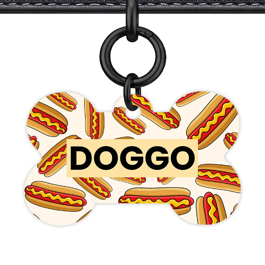 Hot Dog QR Smart Pet Id Tag (Dog Tag & Cat Tag)