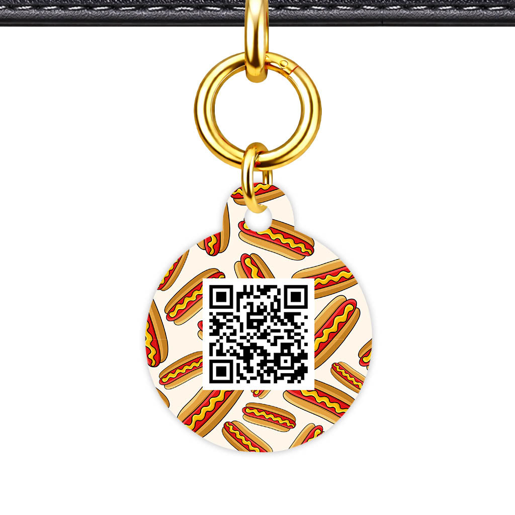 Hot Dog QR Smart Pet Id Tag (Dog Tag & Cat Tag)