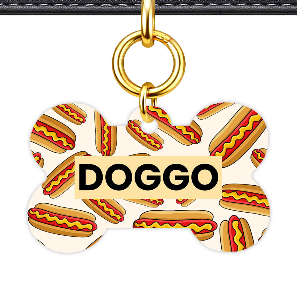 Hot Dog QR Smart Pet Id Tag (Dog Tag & Cat Tag)