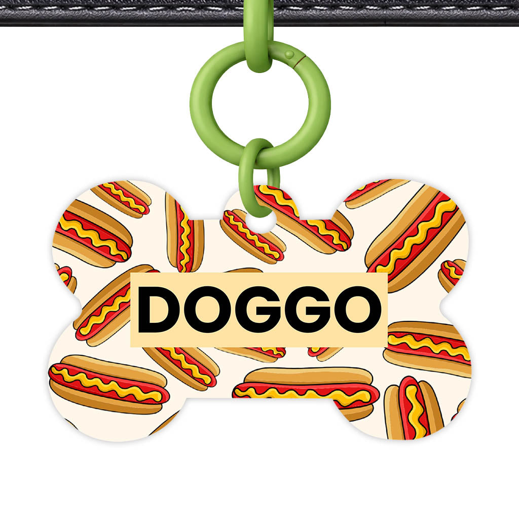 Hot Dog Classic Pet Id (Dog Tag & Cat Tag)