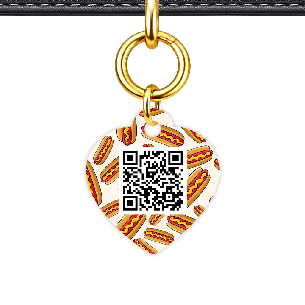 Hot Dog QR Smart Pet Id Tag (Dog Tag & Cat Tag)
