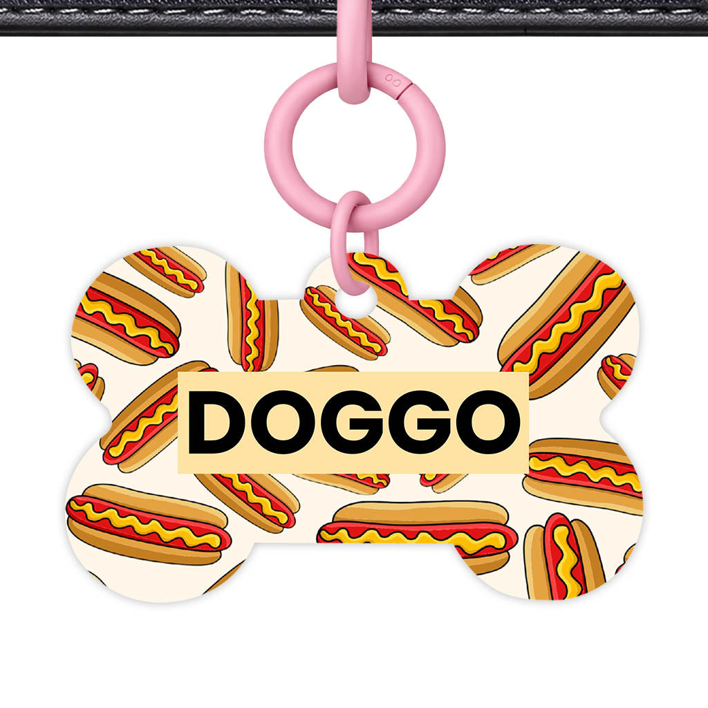 Hot Dog QR Smart Pet Id Tag (Dog Tag & Cat Tag)