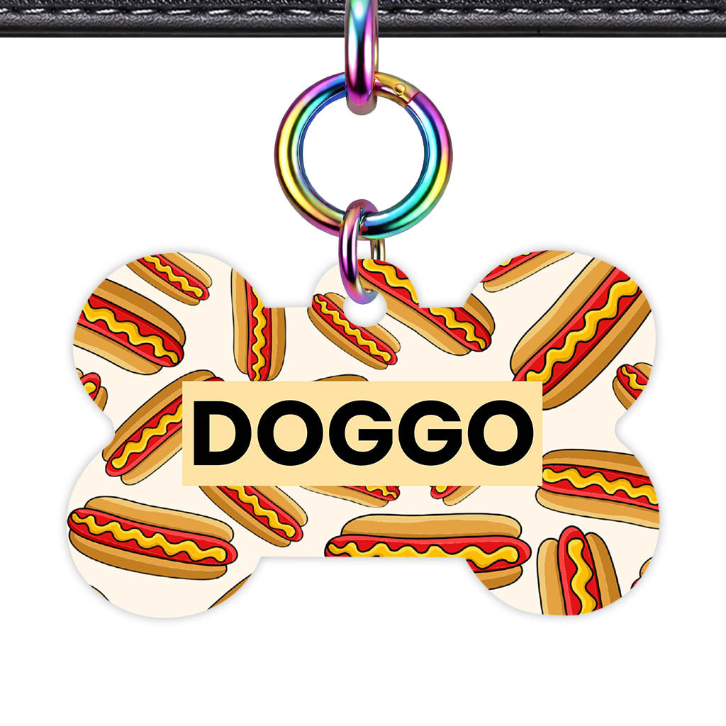 Hot Dog QR Smart Pet Id Tag (Dog Tag & Cat Tag)