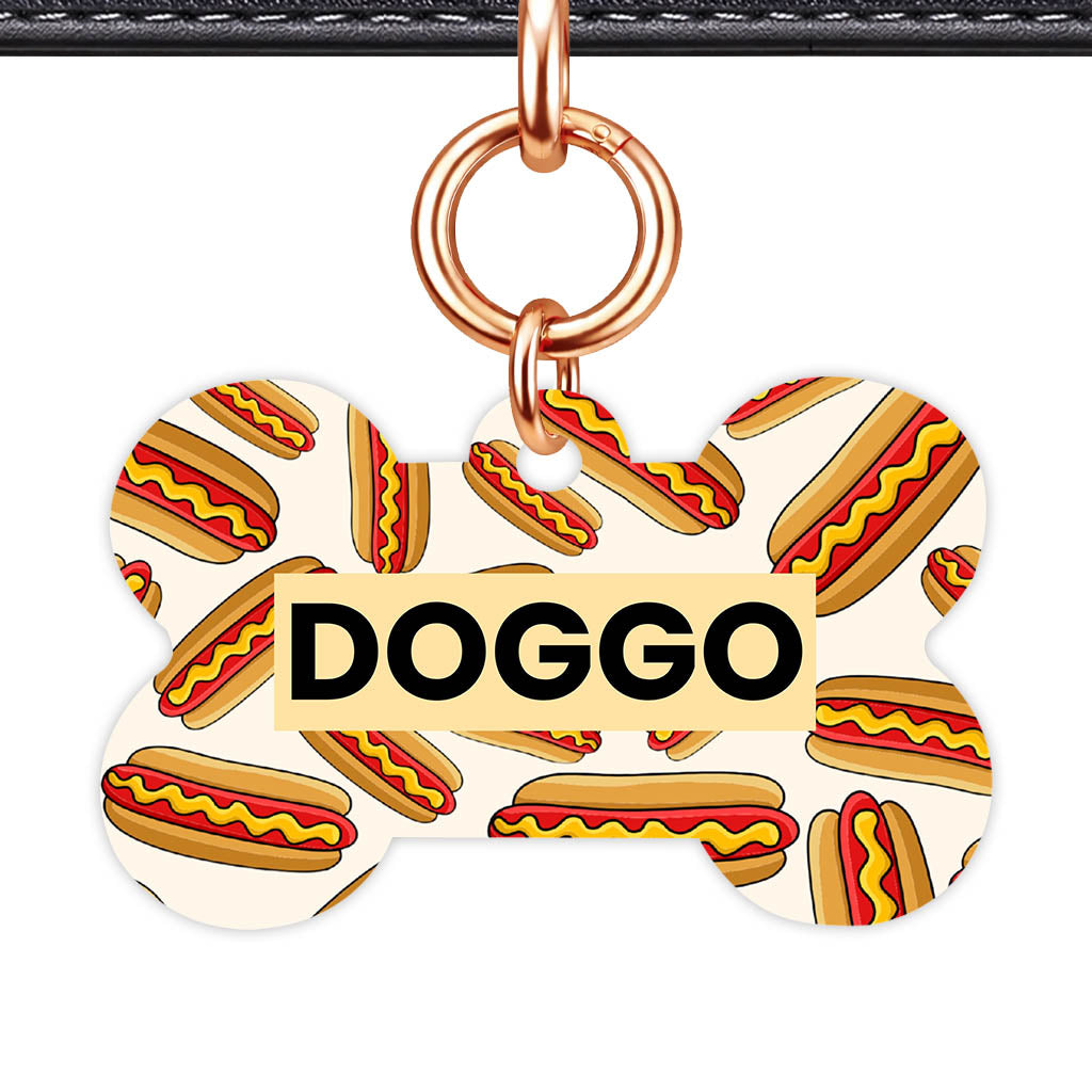 Hot Dog QR Smart Pet Id Tag (Dog Tag & Cat Tag)
