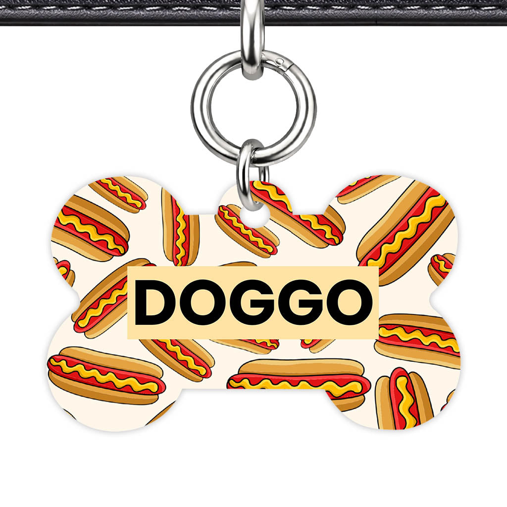 Hot Dog QR Smart Pet Id Tag (Dog Tag & Cat Tag)
