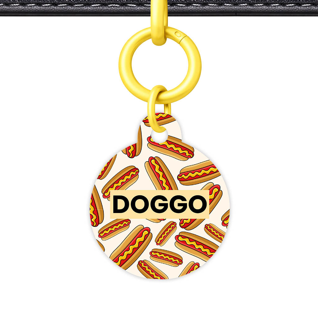 Hot Dog QR Smart Pet Id Tag (Dog Tag & Cat Tag)
