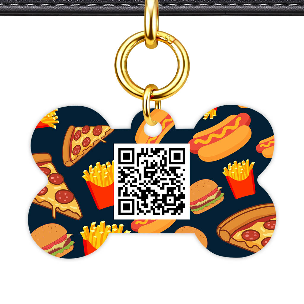 Fast Food QR Smart Pet Id Tag (Dog Tag & Cat Tag)