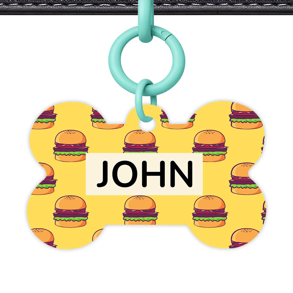 Burger Stack QR Smart Pet Id Tag (Dog Tag & Cat Tag)