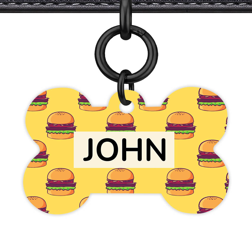 Burger Stack QR Smart Pet Id Tag (Dog Tag & Cat Tag)
