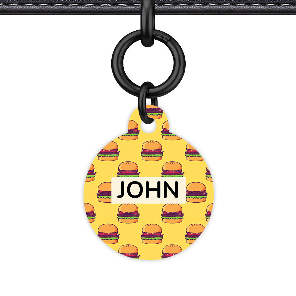 Burger Stack QR Smart Pet Id Tag (Dog Tag & Cat Tag)