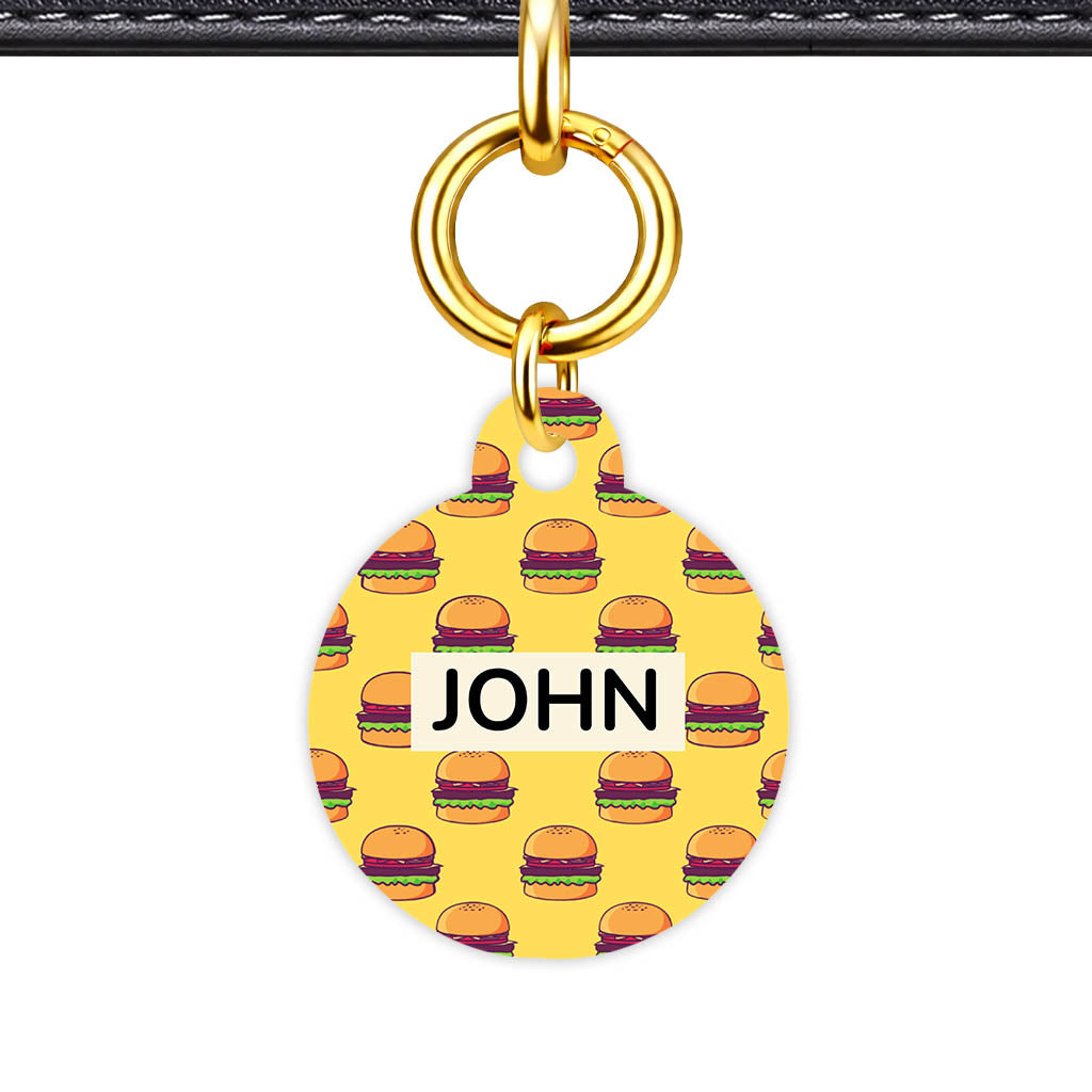 Burger Stack QR Smart Pet Id Tag (Dog Tag & Cat Tag)