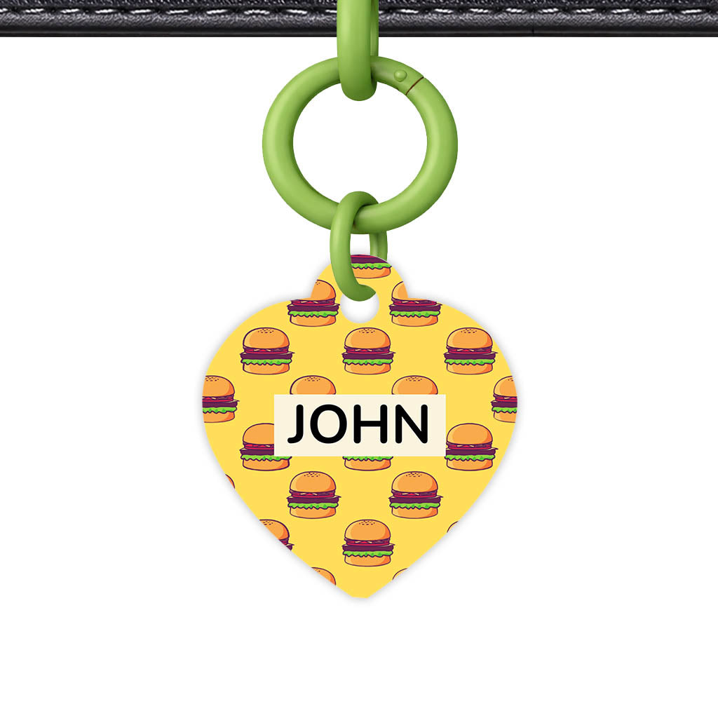 Burger Stack QR Smart Pet Id Tag (Dog Tag & Cat Tag)