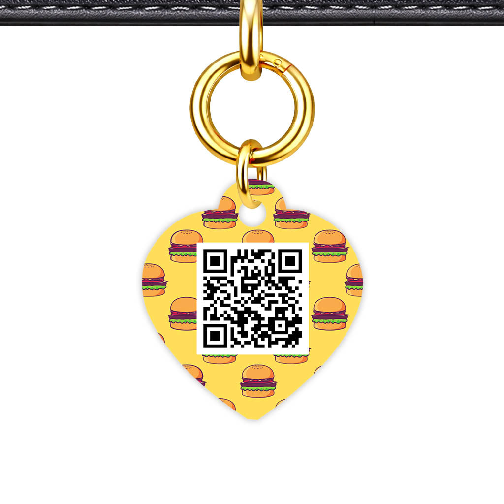 Burger Stack QR Smart Pet Id Tag (Dog Tag & Cat Tag)