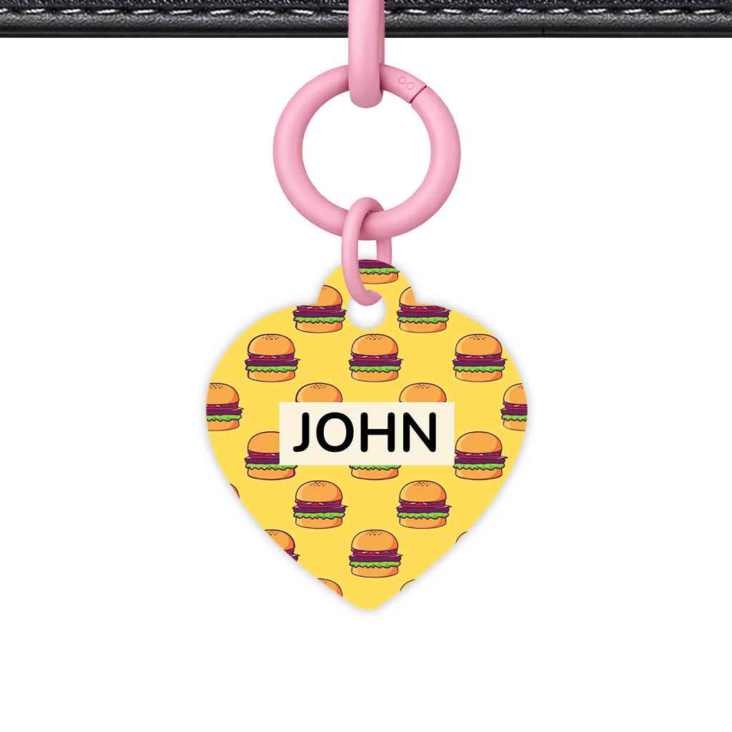 Burger Stack QR Smart Pet Id Tag (Dog Tag & Cat Tag)