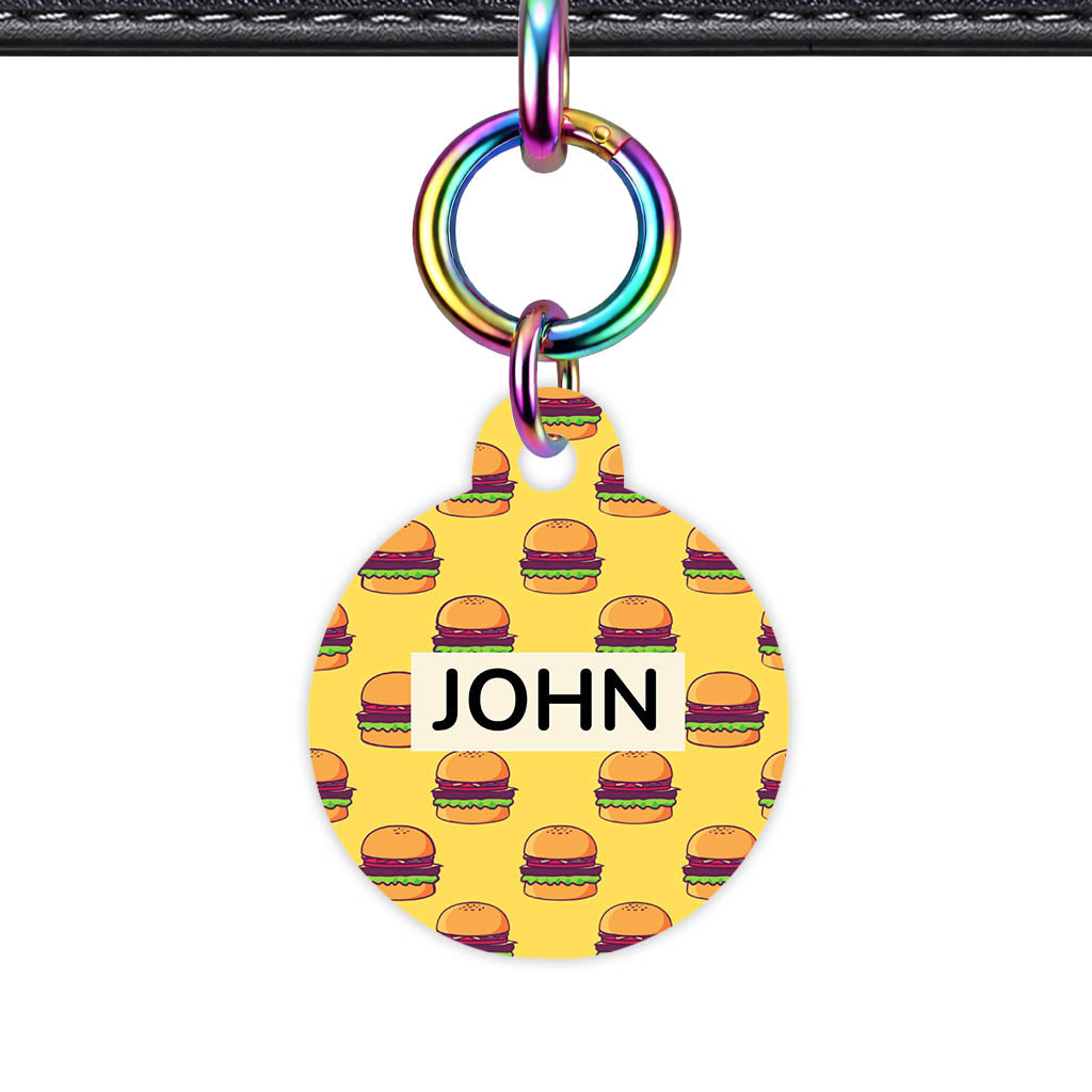 Burger Stack QR Smart Pet Id Tag (Dog Tag & Cat Tag)