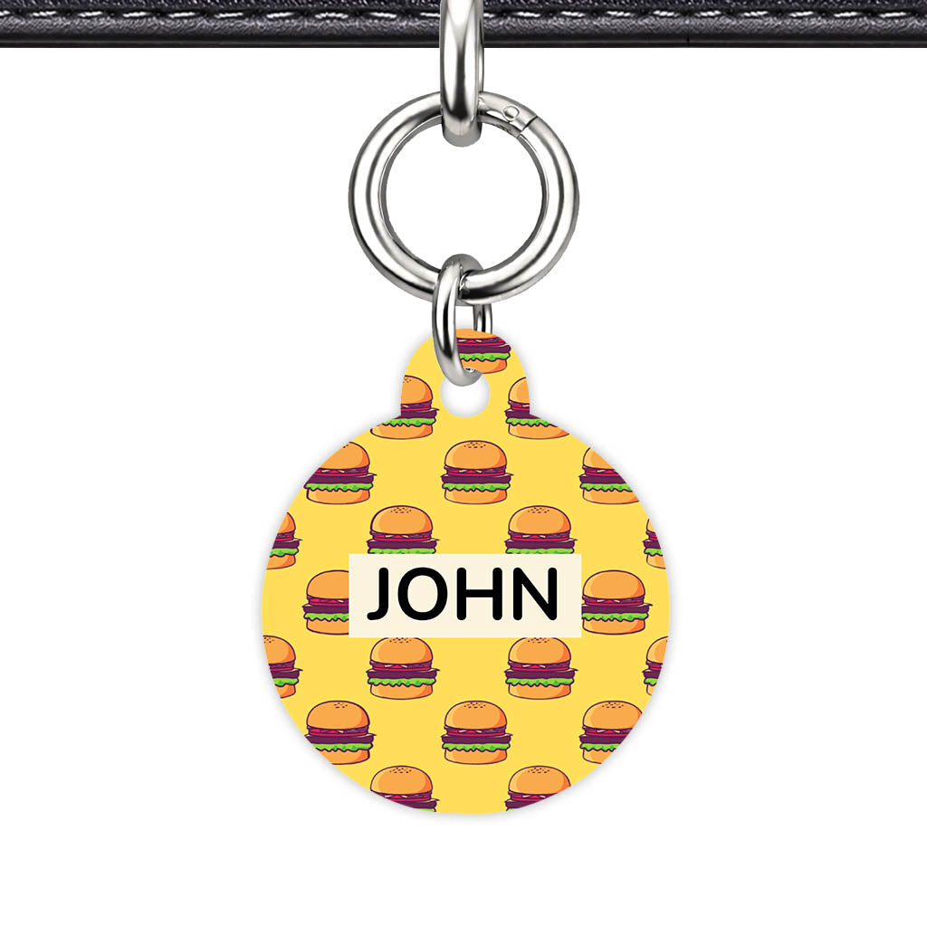 Burger Stack QR Smart Pet Id Tag (Dog Tag & Cat Tag)