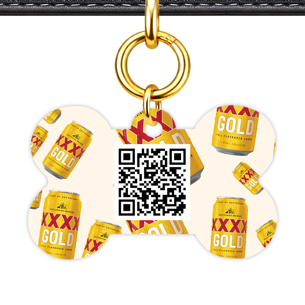 Beer Icons QR Smart Pet Id Tag (Dog Tag & Cat Tag)