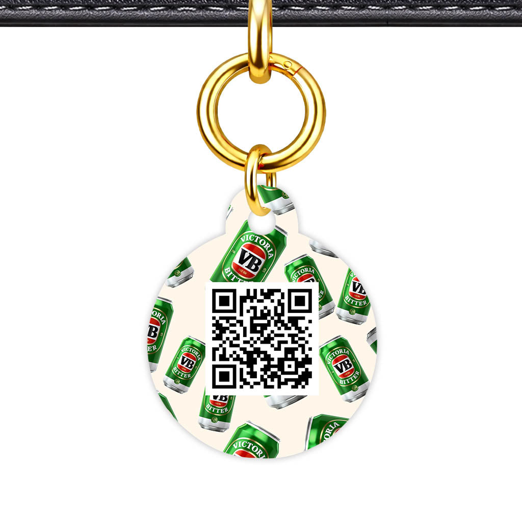 Vintage Beer QR Smart Pet Id Tag (Dog Tag & Cat Tag)