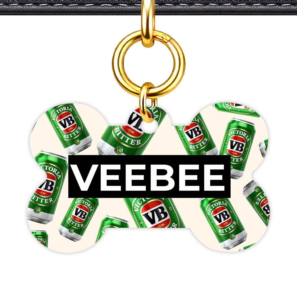 Vintage Beer QR Smart Pet Id Tag (Dog Tag & Cat Tag)