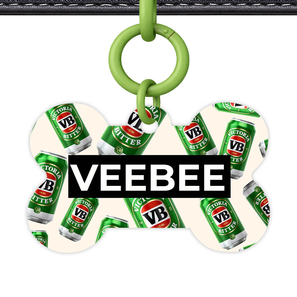 Vintage Beer QR Smart Pet Id Tag (Dog Tag & Cat Tag)