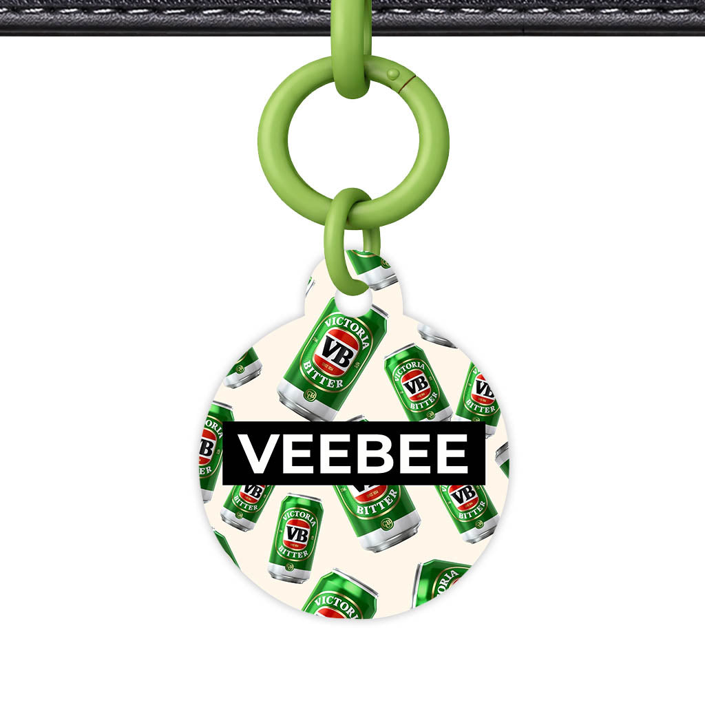 Vintage Beer QR Smart Pet Id Tag (Dog Tag & Cat Tag)