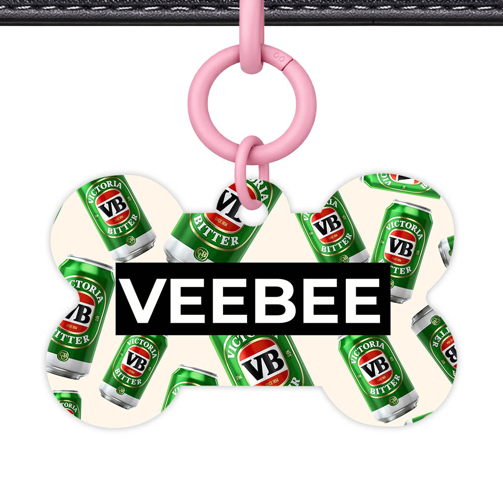 Vintage Beer QR Smart Pet Id Tag (Dog Tag & Cat Tag)