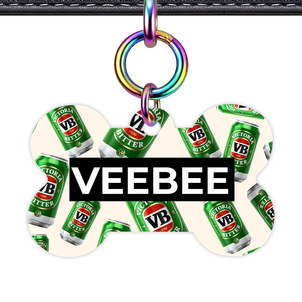 Vintage Beer QR Smart Pet Id Tag (Dog Tag & Cat Tag)