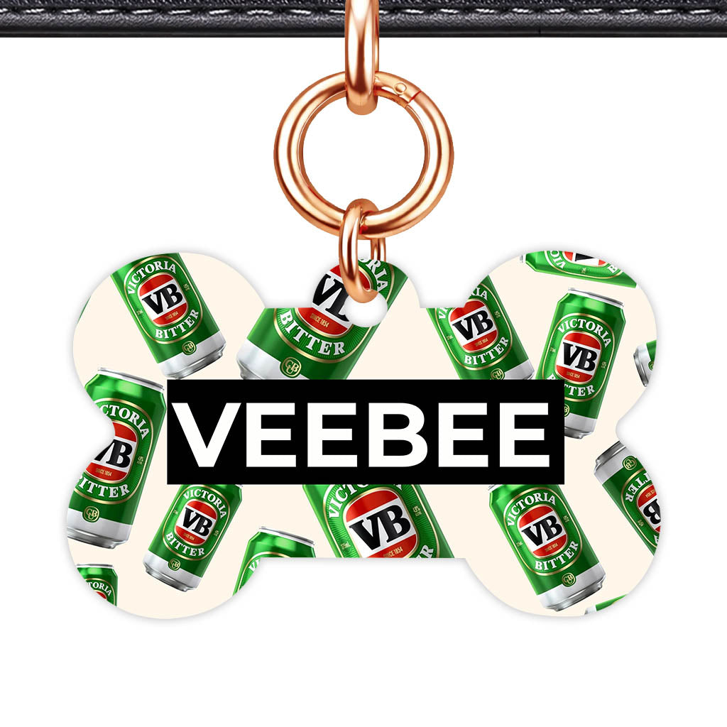 Vintage Beer QR Smart Pet Id Tag (Dog Tag & Cat Tag)