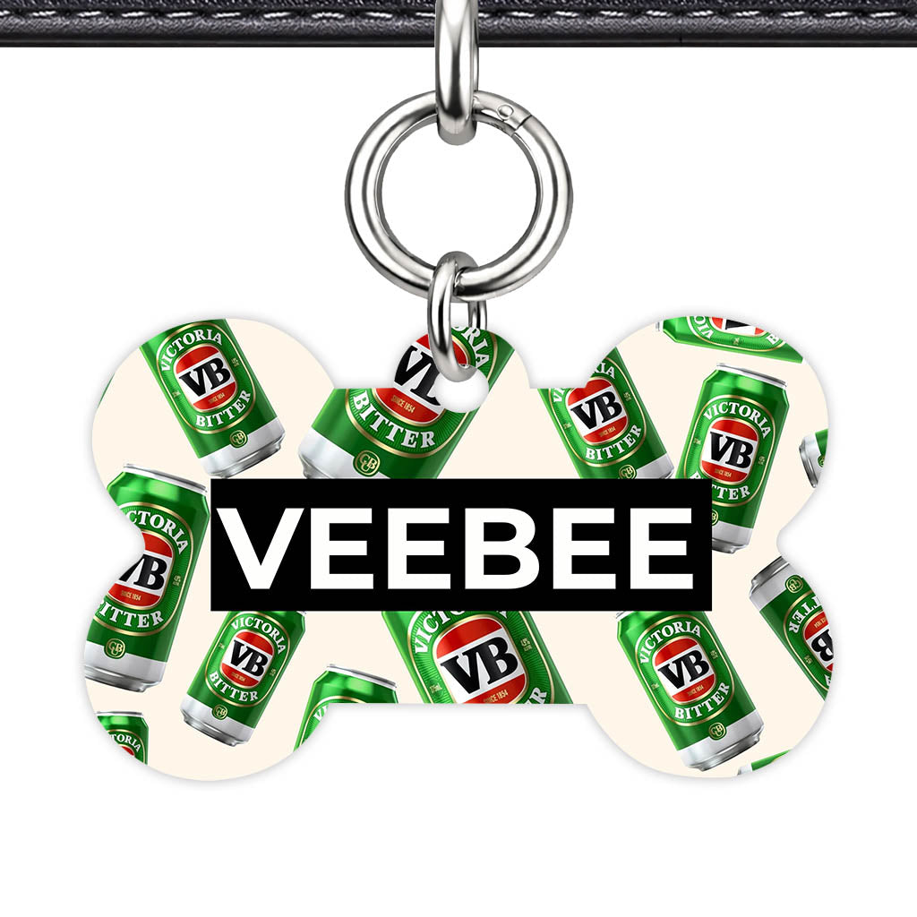 Vintage Beer QR Smart Pet Id Tag (Dog Tag & Cat Tag)