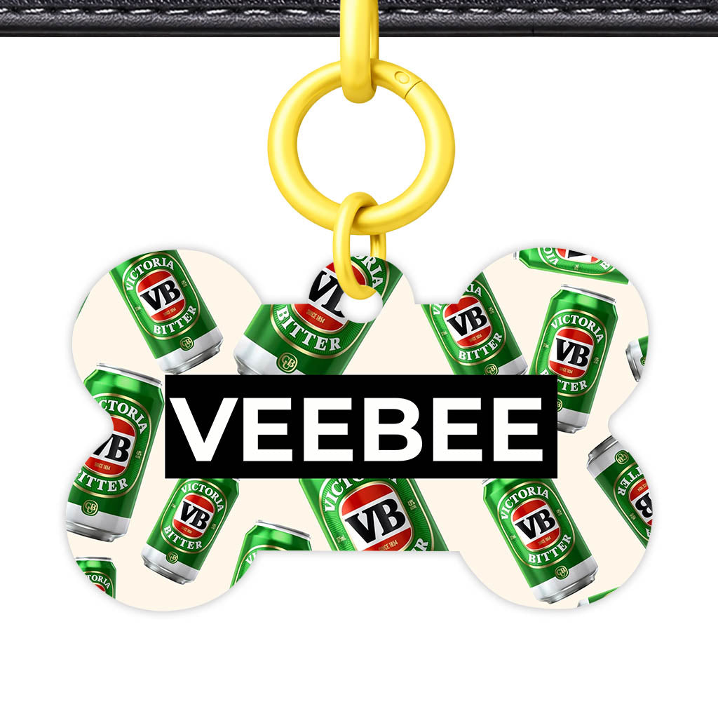 Vintage Beer QR Smart Pet Id Tag (Dog Tag & Cat Tag)