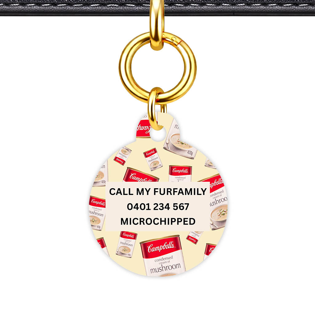 Canned Mushroom Soup Classic Pet Id (Dog Tag & Cat Tag)