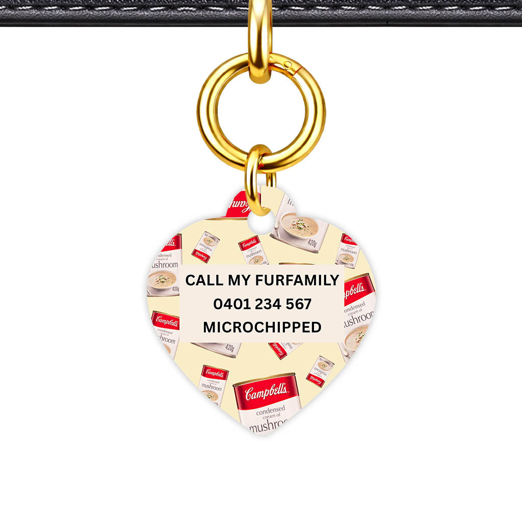 Canned Mushroom Soup Classic Pet Id (Dog Tag & Cat Tag)