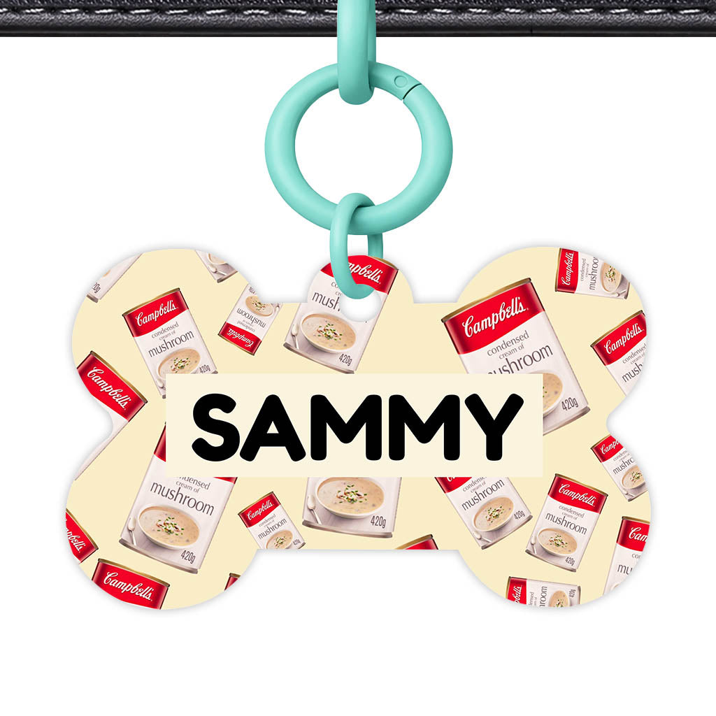 Canned Mushroom Soup QR Smart Pet Id Tag (Dog Tag & Cat Tag)