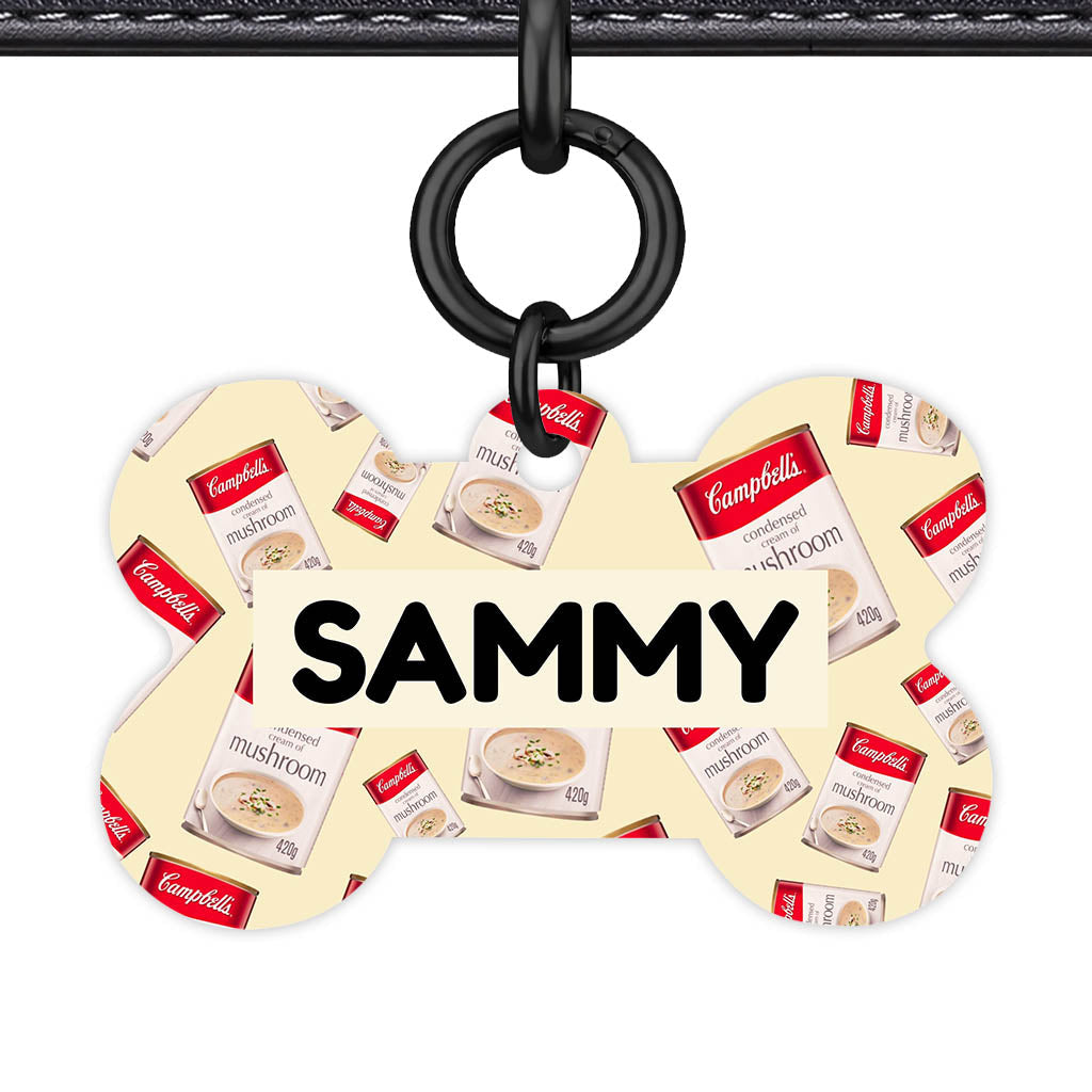 Canned Mushroom Soup QR Smart Pet Id Tag (Dog Tag & Cat Tag)