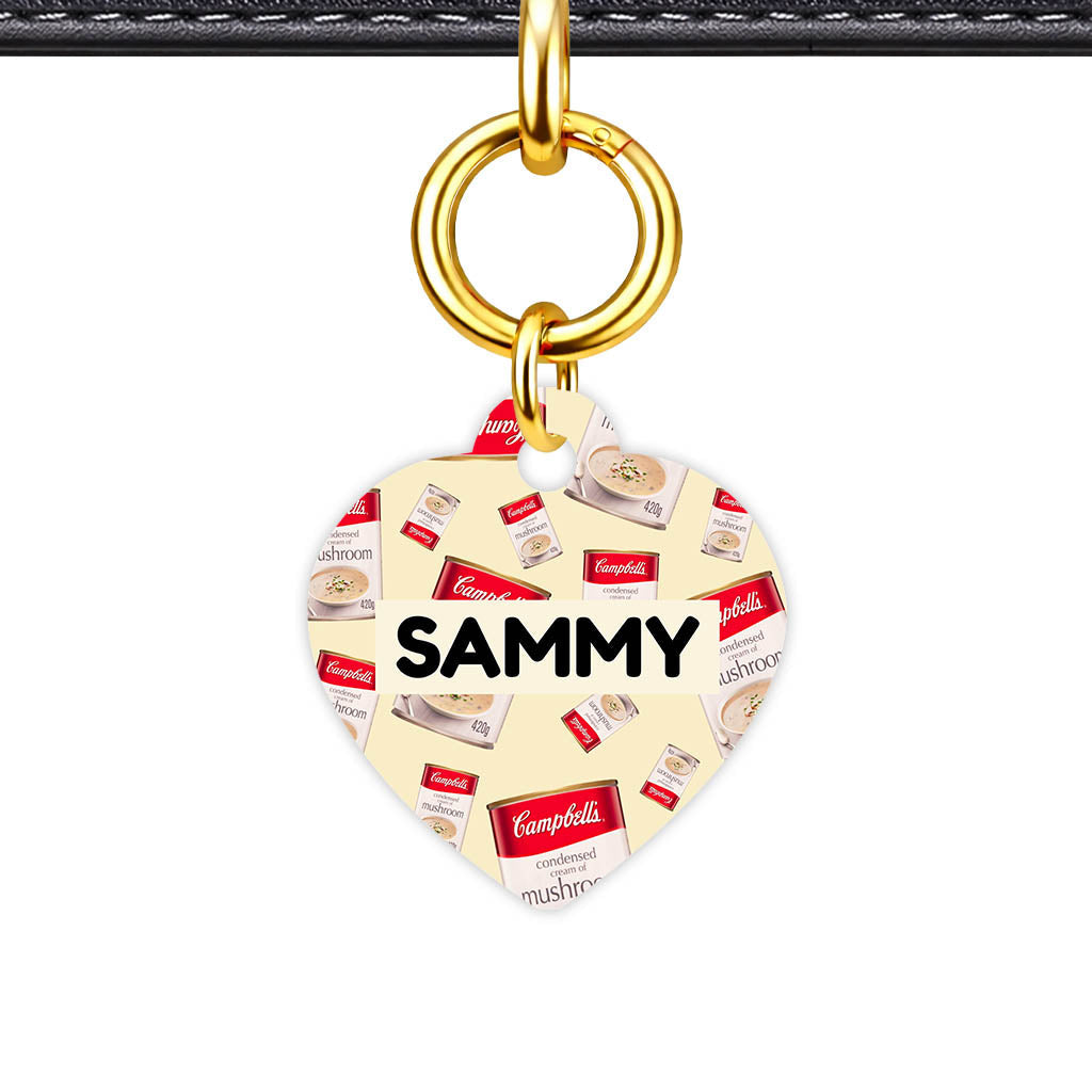 Canned Mushroom Soup QR Smart Pet Id Tag (Dog Tag & Cat Tag)