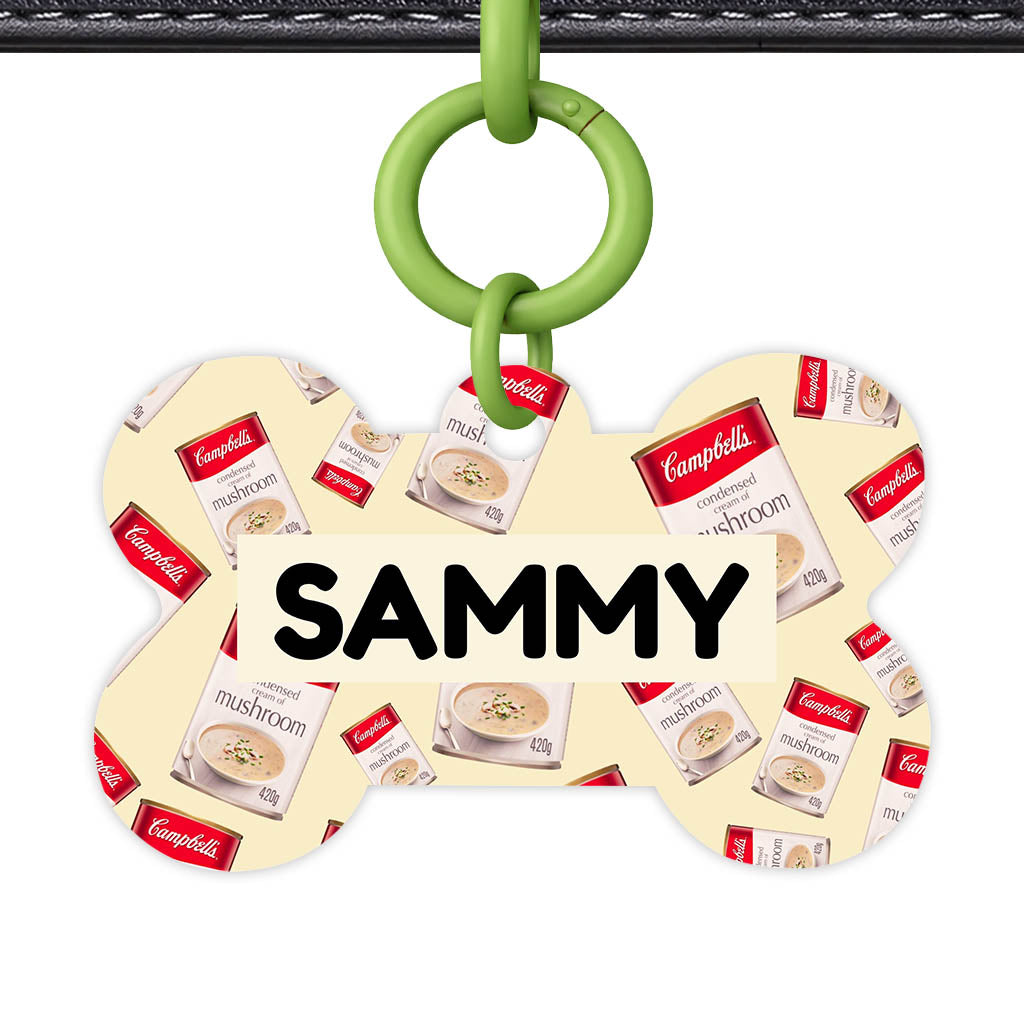 Canned Mushroom Soup QR Smart Pet Id Tag (Dog Tag & Cat Tag)