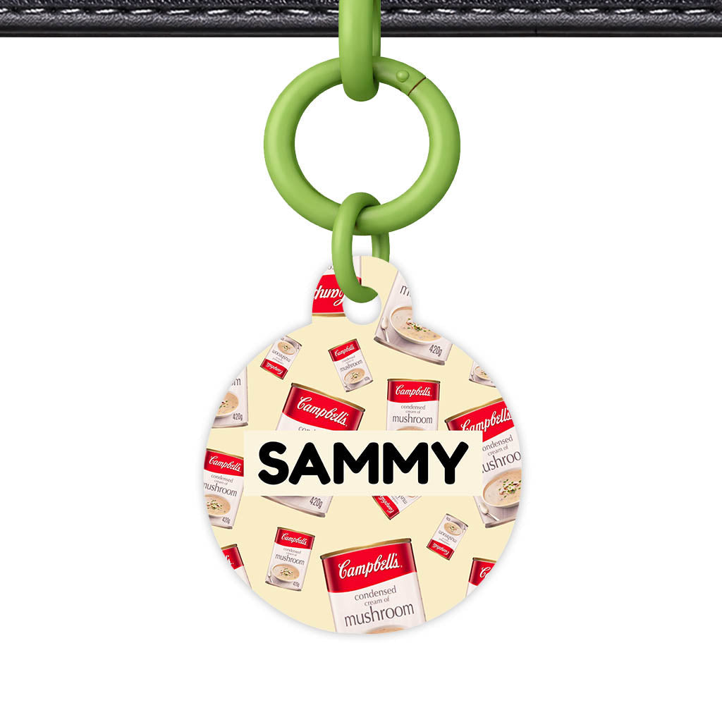 Canned Mushroom Soup QR Smart Pet Id Tag (Dog Tag & Cat Tag)