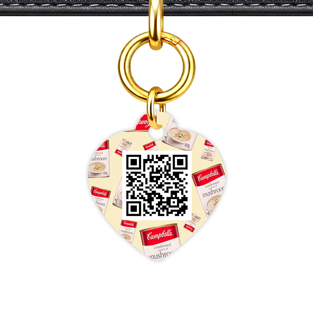 Canned Mushroom Soup QR Smart Pet Id Tag (Dog Tag & Cat Tag)