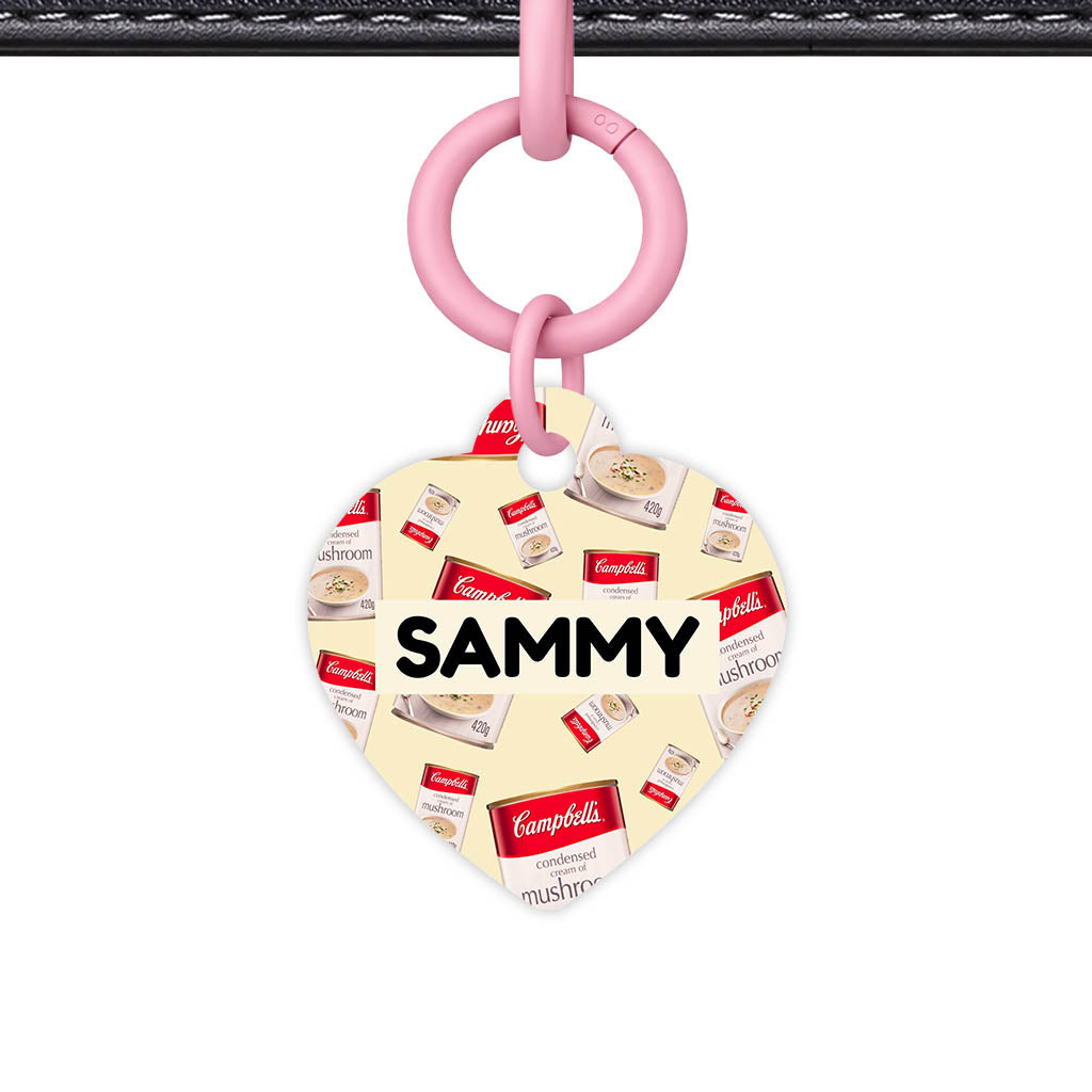 Canned Mushroom Soup QR Smart Pet Id Tag (Dog Tag & Cat Tag)