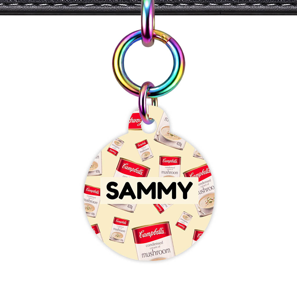 Canned Mushroom Soup QR Smart Pet Id Tag (Dog Tag & Cat Tag)