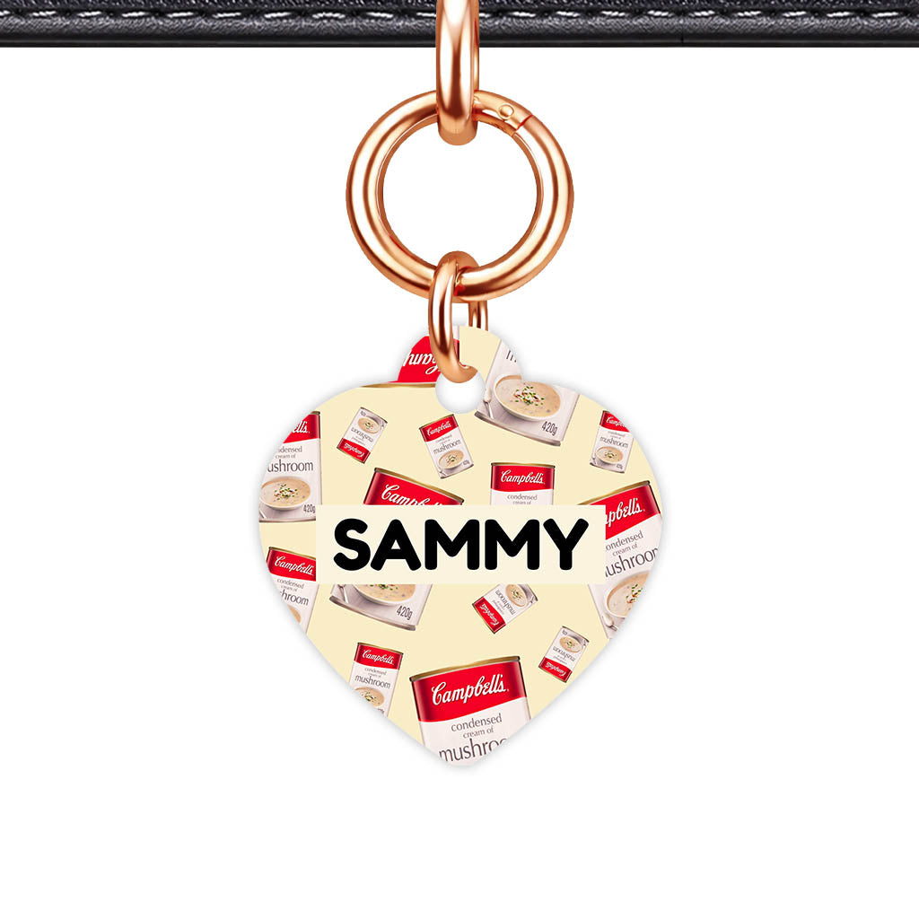Canned Mushroom Soup QR Smart Pet Id Tag (Dog Tag & Cat Tag)