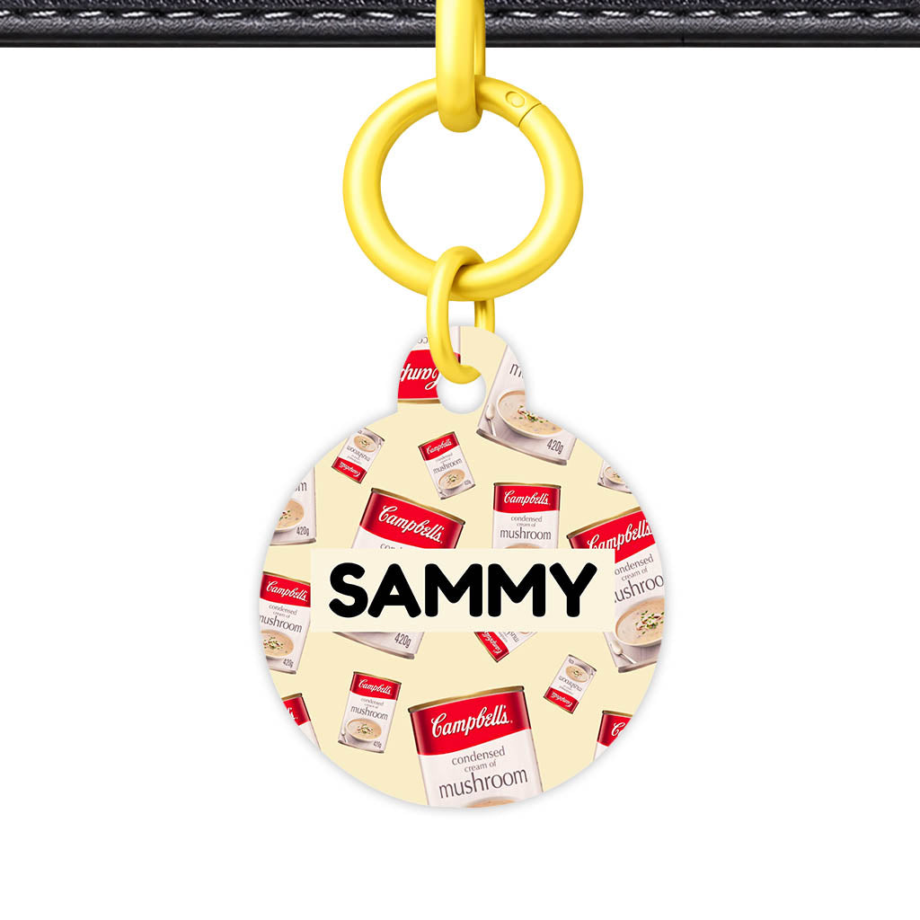 Canned Mushroom Soup QR Smart Pet Id Tag (Dog Tag & Cat Tag)