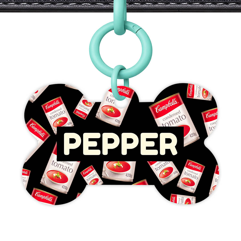 Canned Tomato Soup QR Smart Pet Id Tag (Dog Tag & Cat Tag)