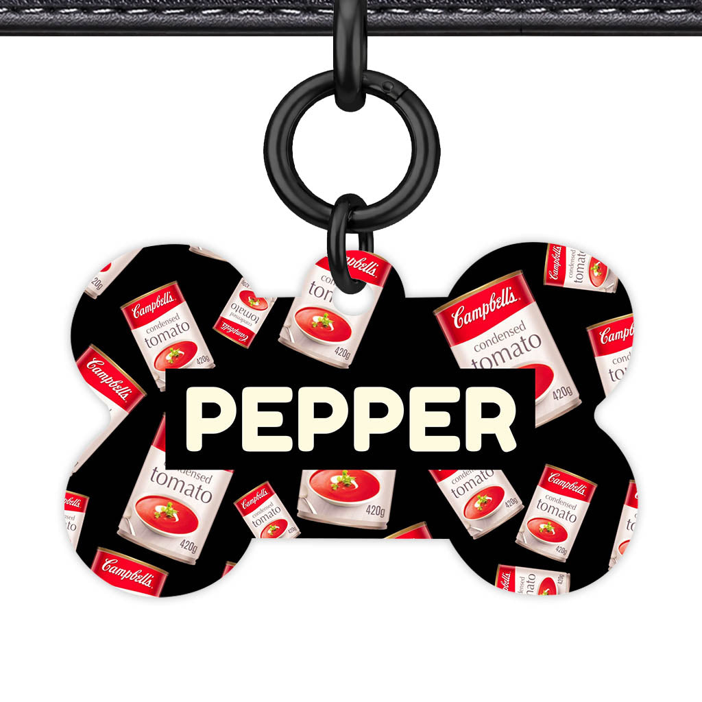 Canned Tomato Soup QR Smart Pet Id Tag (Dog Tag & Cat Tag)